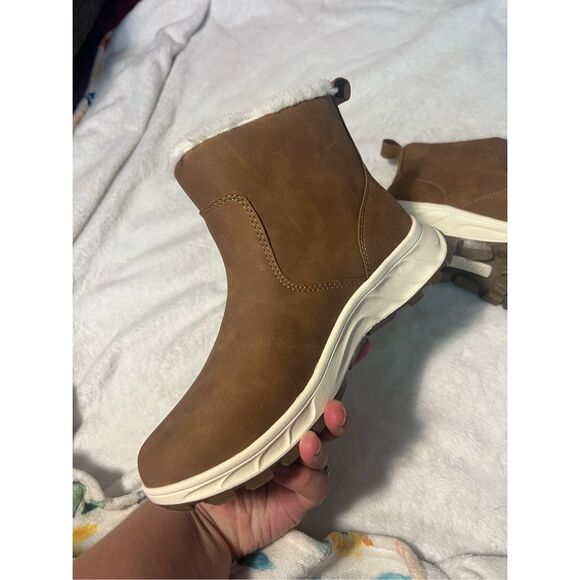 Khombu Brown Winter Boots Woman’s Size 7 - Picture 4 of 12
